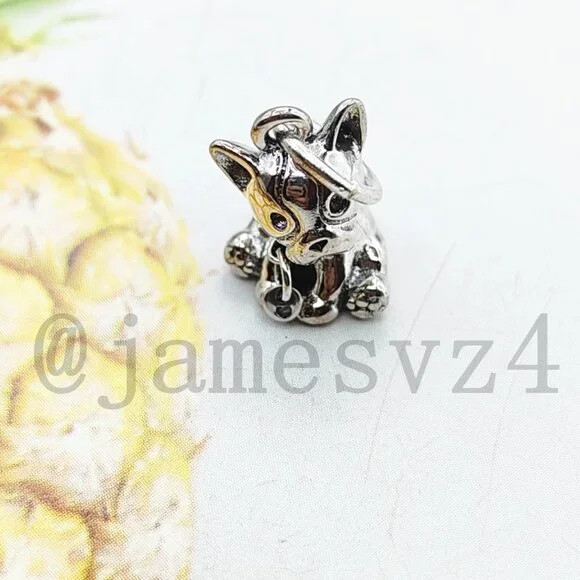 Pandora Bulldog Puppy Charm - Picture 1 of 4
